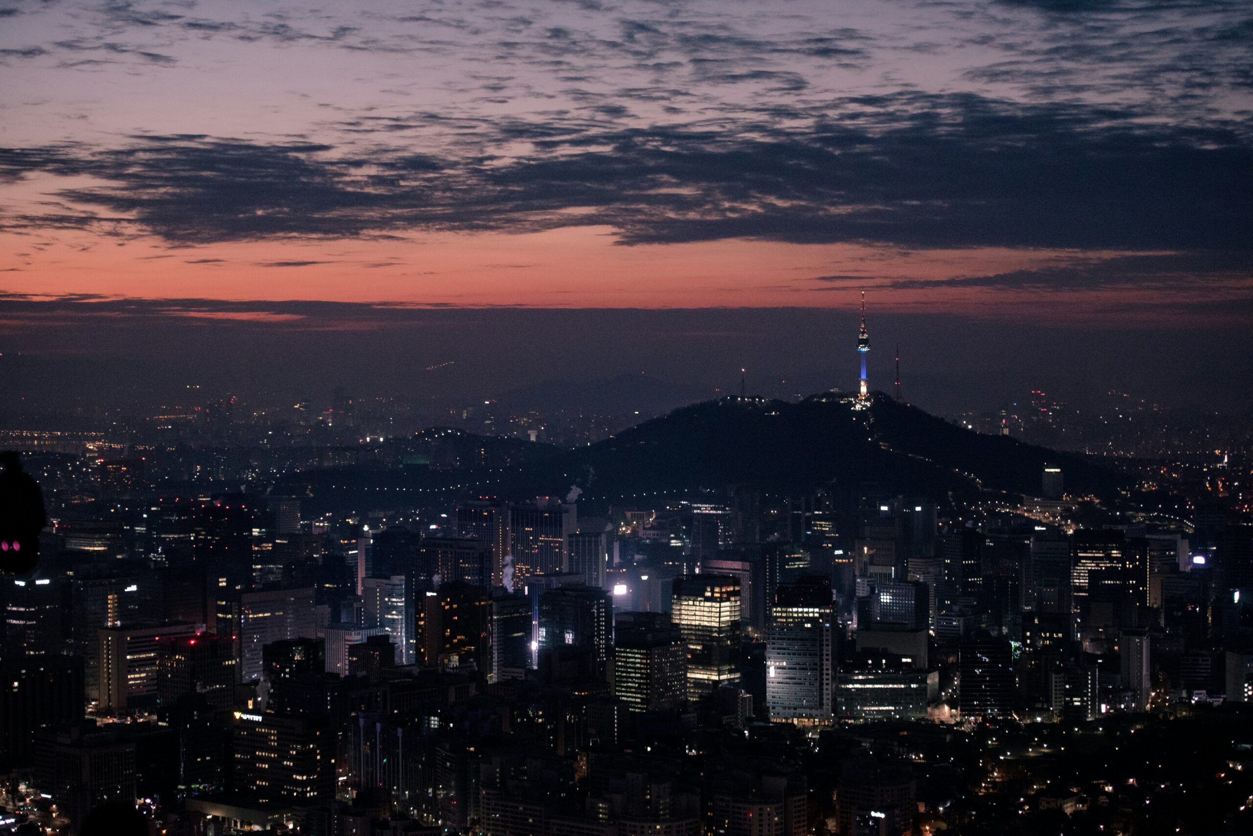 Nソウルタワーと夜景